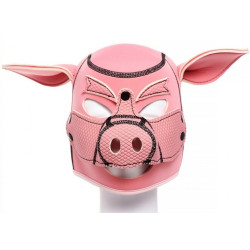 Generique Cagoule Tête de cochon Pig Hood Rose
